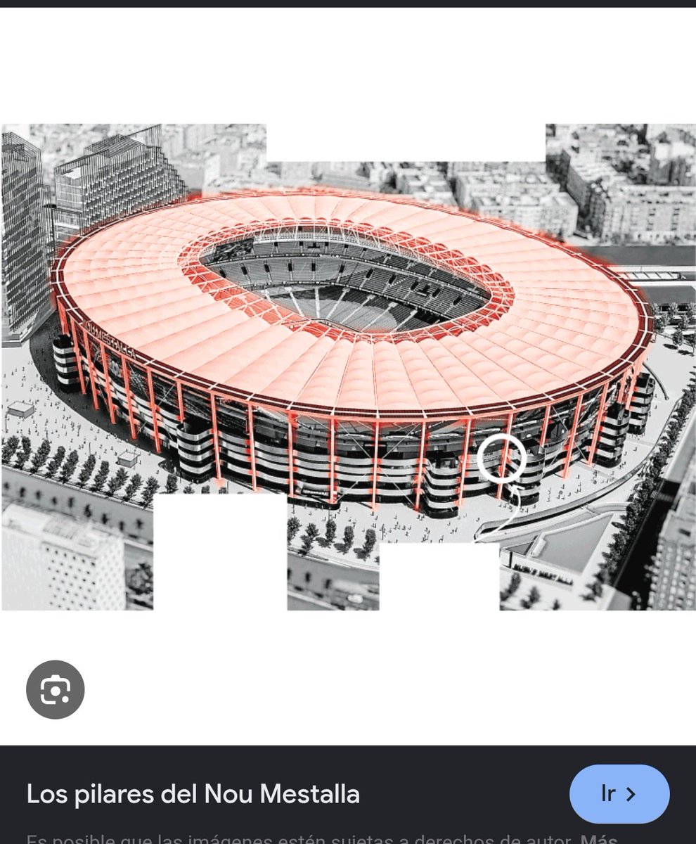 will1982E's tweet photo. @RafaOchoaGR Entiendo que habria que hacer una estructura de pilares similar a la del Nou Mestalla https://t.co/46Qwa35R6t