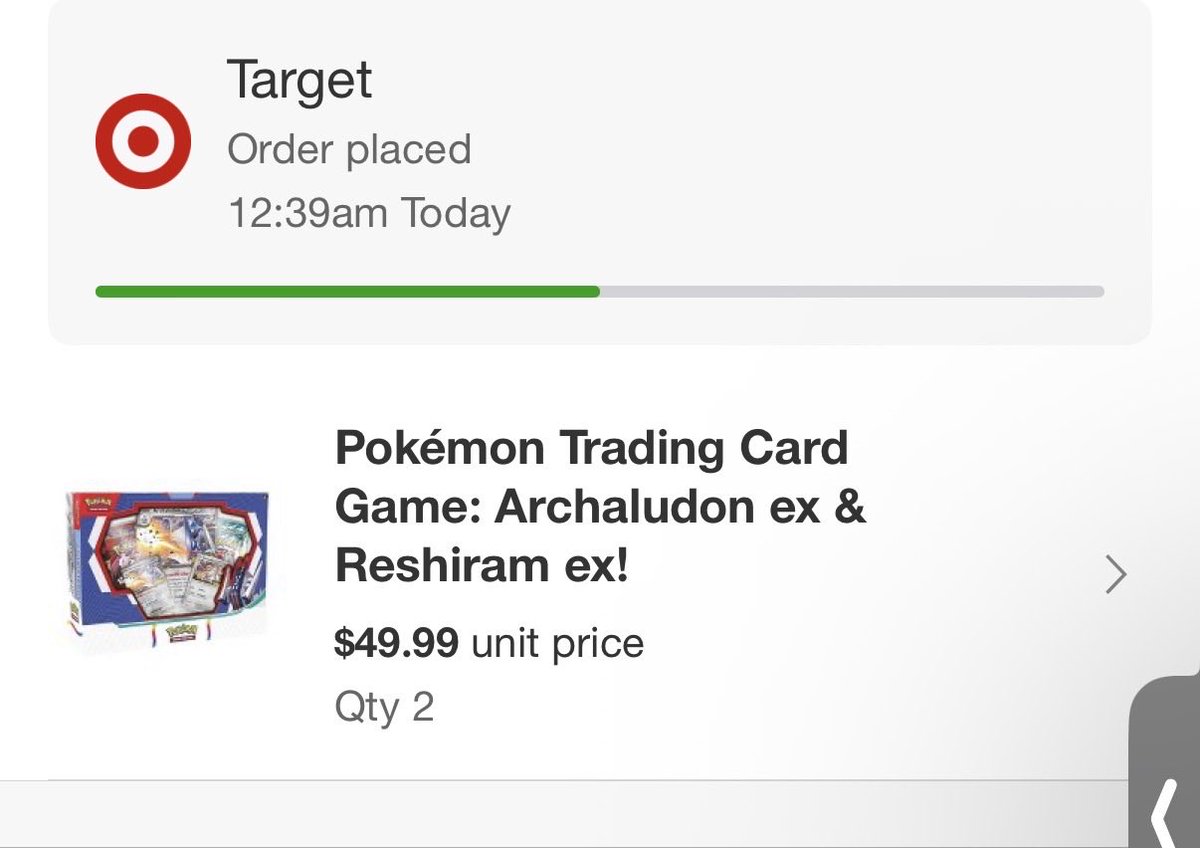pullfiend's tweet photo. Got into the action late but able to secure 2 Archaludon ex &amp;Reshiram ex boxes. Excited to rip it. Will probably give the other away for the vibes ⚡️ 
#Pokémon #Target #Friday https://t.co/ZkNVUfOkZR