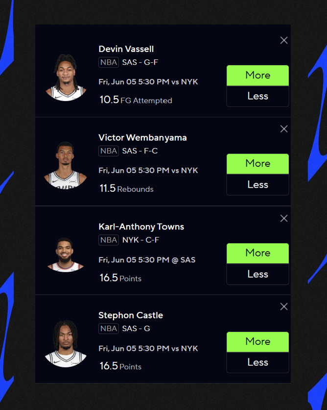 DFFsports's tweet photo. Friday NBA 10X 🏀

Something for Spurs/Knicks game 2!! 🚀 https://t.co/GJv7iYSuKL