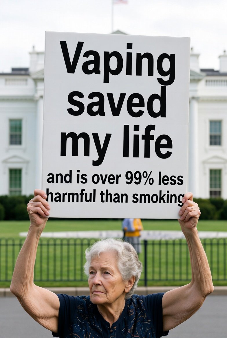 dnmarlin's tweet photo. Grandma's know vaping saves lives!! https://t.co/85k1ESYNK7
