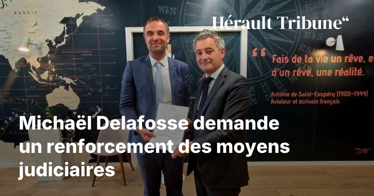 HeraultTribune's tweet photo. Gérald Darmanin à Montpellier : Michaël Delafosse demande un renforcement des moyens judiciaires
➡️ https://t.co/cwRyKdBi7T https://t.co/t26fhbZBfC