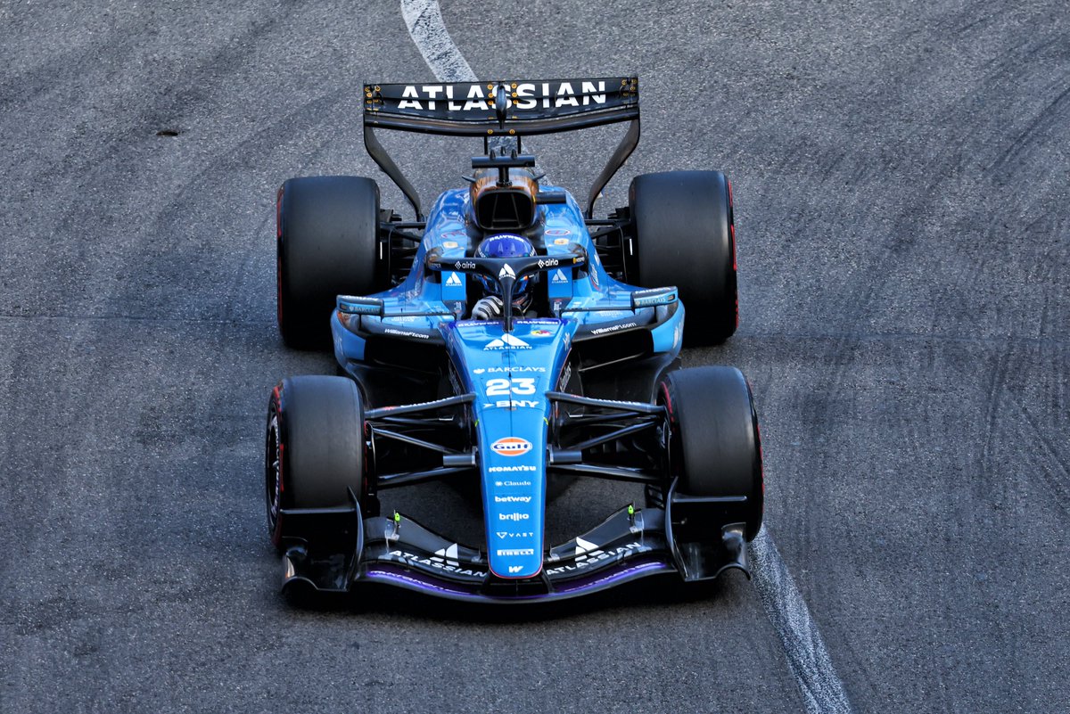 wearetherace's tweet photo. 🗣️ "It almost feels like you're driving a mini monster truck through a street track. It's very low downforce, sliding a lot."

Alex Albon on driving in Monaco this year: https://t.co/z4XbqbwF0X