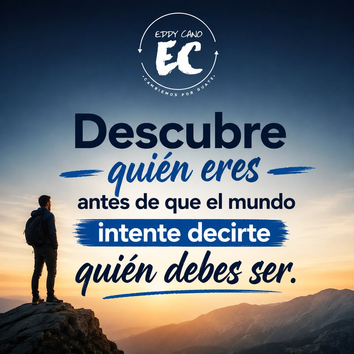 eddymcano's tweet photo. La opinión de los demás puede influir en tu vida, pero nunca debería definirla.

Antes de buscar aprobación, busca conocerte. Antes de intentar encajar, descubre tu esencia.

#DesarrolloPersonal #Autoconocimiento #Liderazgo #CrecimientoPersonal #Motivación #Inspiración #Reflexión https://t.co/KTks0GeYJV