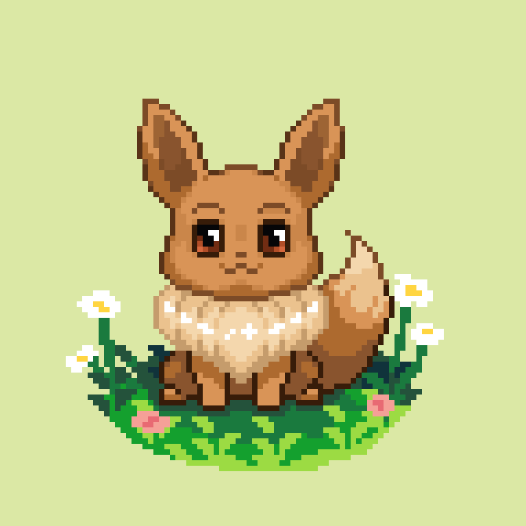 Morvelyn_'s tweet photo. 🌺Eevee🌺
#pokemon #pixelart #ドット絵 https://t.co/Mw09XtB701
