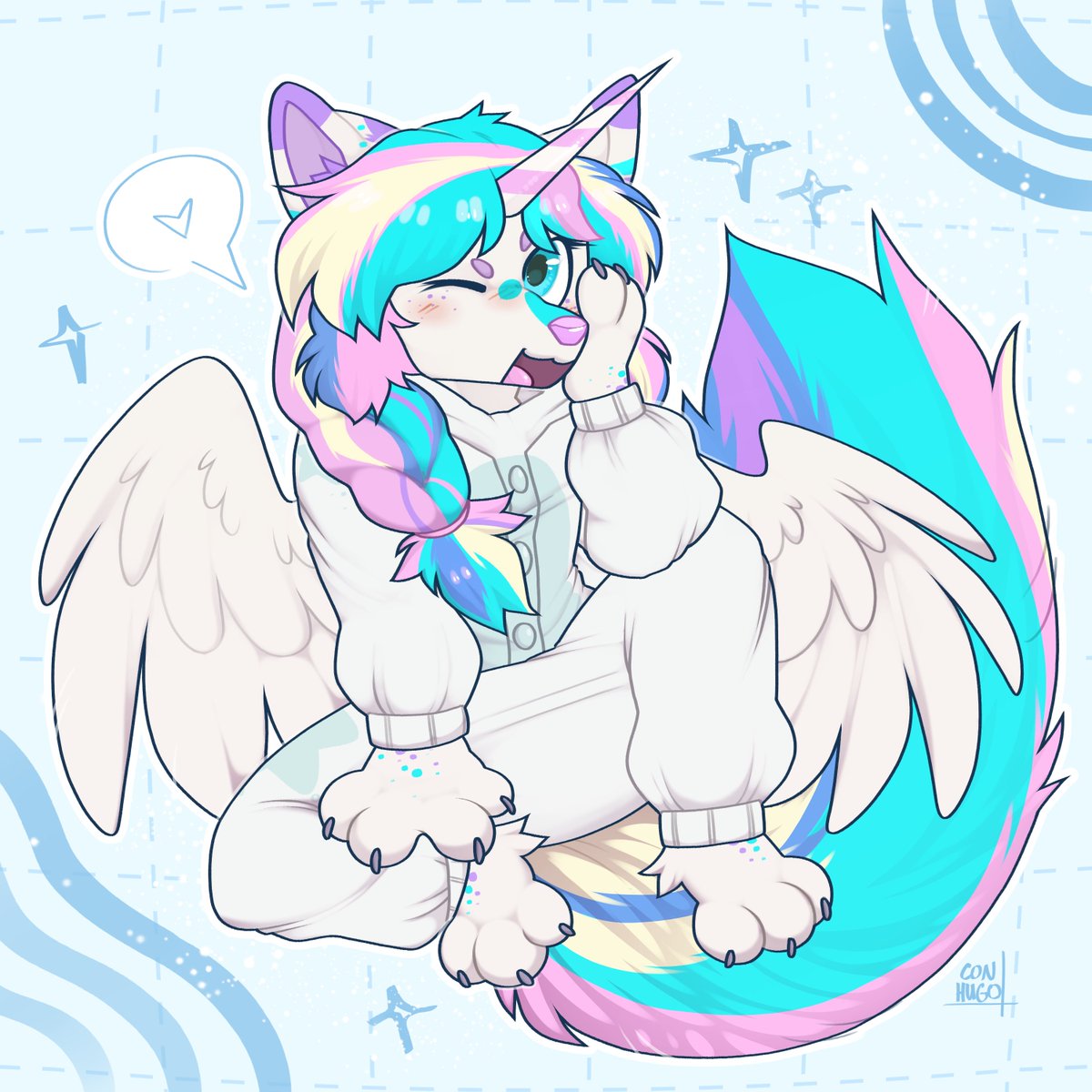_ConHugo_'s tweet photo. chibi comm from tg https://t.co/x00rxcpNem