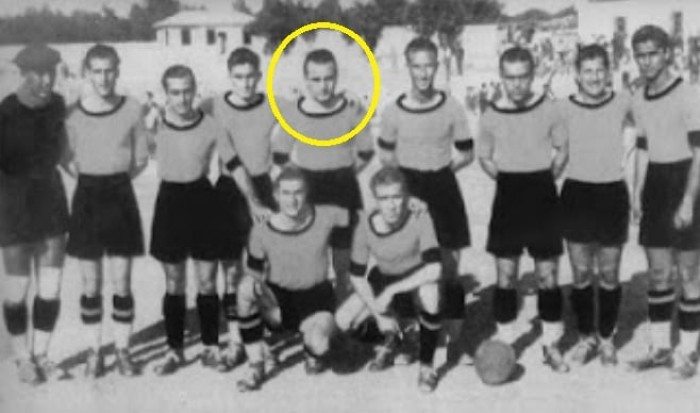 ultras_antifaa's tweet photo. In June 1944, the nazis executed AEK resistance fighter and footballer Spyros Kontoulis. 

Raised as the child of a refugee family displaced from Turkey, Kontoulis joined the anti-nazi resistance during the occupation years.

Because of his resistance activities, he was arrested by the German occupation forces in 1944 and sent to the Haidari concentration camp near Athens. While being transported to the Kaisariani Shooting Range for execution, he attempted to escape by jumping from the truck.

However, weakened by wounds he had sustained during the war, he was unable to get away and was killed by German soldiers with machine-gun fire.

Kontoulis is remembered as one of the most symbolic figures in AEK's history, not only for his football career but also for his struggle against the nazi occupation.