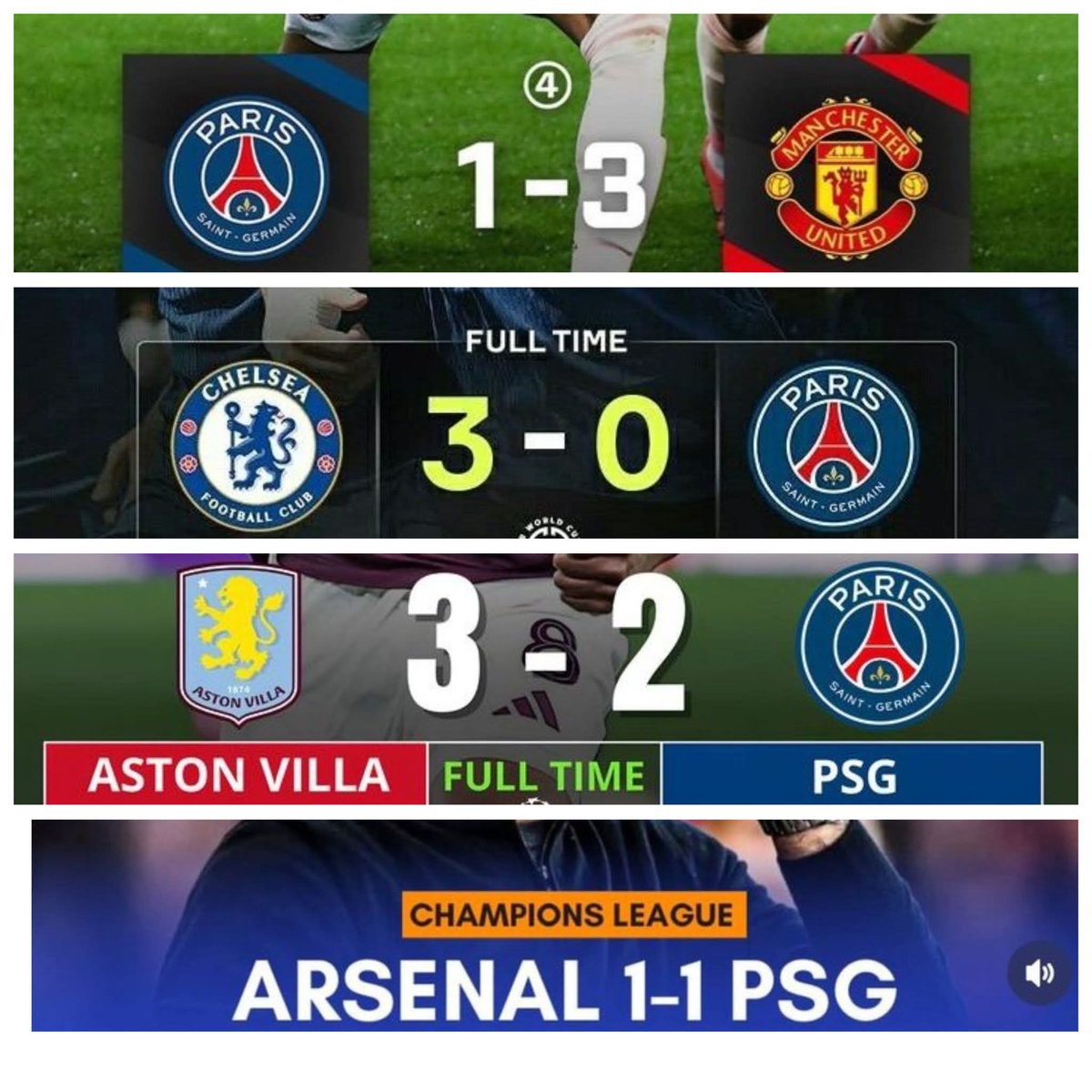 EbereCFC's tweet photo. Don't allow Arsenal to deceive you, PSG is beatable 😂 https://t.co/HyVuxpvYTI