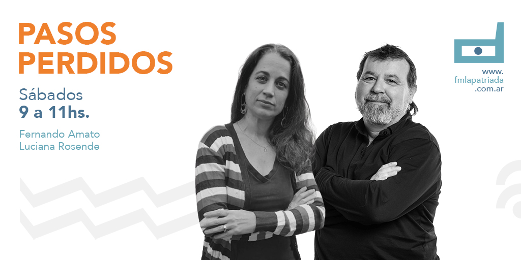 FMLaPatriada's tweet photo. 🔴 Aire para #PasosPerdidos, de 9 a 11, en #FMLaPatriada 

👉 Arrancá el finde con toda la información, música y política, junto a @famato68 y @lucianamagali 🔊 

🎧 Escuchalo por https://t.co/FKnDT9r3Bw, nuestra APP o https://t.co/o5ixut4x06 📻 https://t.co/2mnRv2s357