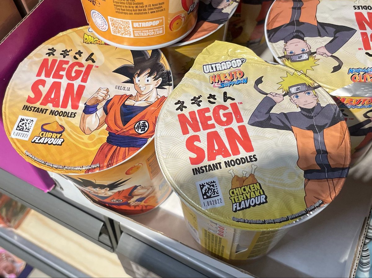 Toko2017Germany's tweet photo. 食べた人いる？？美味しい？？

ネギさんってどういう事？
何故ドラゴンボールとナルトとコラボ？

買わなかったけど気になる😂 https://t.co/K9NgJzJ18J