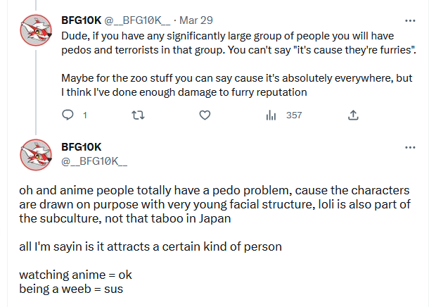thecunnysupreme's tweet photo. everytime a furfag tries to open their mouth about lolicons being pedos or similar i am reminded of this https://t.co/eiN0IiTuU2