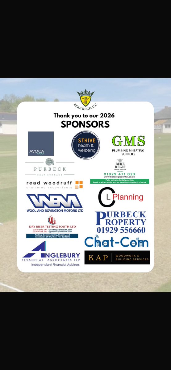 BereRegisCC's tweet photo. 🏏 Matchday Ready 💛💚

Two big games this weekend for Bere Regis CC 👇
1st XI 🏡 vs Broadstone CC | 12:30
2nd XI ✈️ vs Sturminster &amp; Hinton CC | 1PM

Massive thank you to our match ball sponsors and all our 2026 partners for your continued support 🤝

#BereRegisCC @swsportsnews https://t.co/PwxCgInPhf