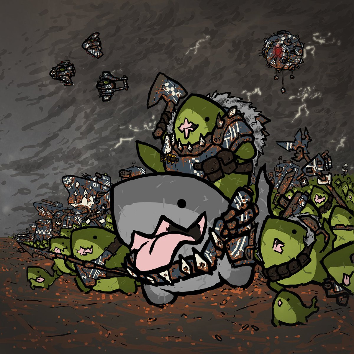 spectralidax's tweet photo. Sometimes I do 40k fanart https://t.co/zNQl0LHAUS