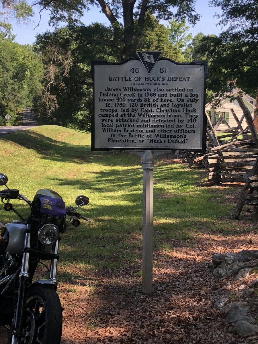 BLineatus's tweet photo. #GrandCoddiwomple visit to battlefield where "Huck's Defeat" served as a strong victory for patriot militiamen six months before the Battle of Kings Mountain.  This site and many colonial era buildings can be visited is Historic Brattonsville, SC. https://t.co/MEZKnpaI9j