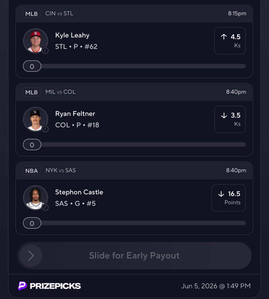 NukesOnlyVIP's tweet photo. ☢️PrizePicks 6X 

Good under slip +EV🤑🤑

Link to tail in replies 👇 https://t.co/O8BkfR52Oa
