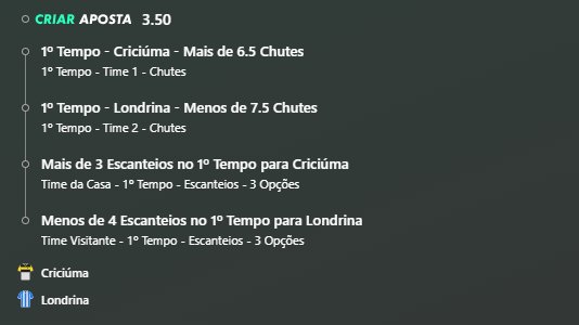 hooneeytips's tweet photo. Criciúma x Londrina 🐝

Odd 1.80 🚀

Odd 3.50 🚀

Odd 7.50 🚀

Odd 21.00 🚀

essa é de amanha começa as 11 horas 👀

Honey Tips 🍯 https://t.co/Gkn9VBDonZ