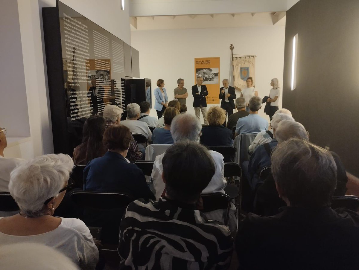 catmemoria's tweet photo. 🖼️ Avui s'ha inaugurat al @museuexili l'exposició del #MemorialDemocràtic “Agde, el camp dels catalans (1939-1942)”.

📖 Està basada en el llibre al voltant d’Agde de la historiadora Laia Arañó.

📅 Es podrà visitar fins al 30 d'agost. https://t.co/KnwnEt6xlN