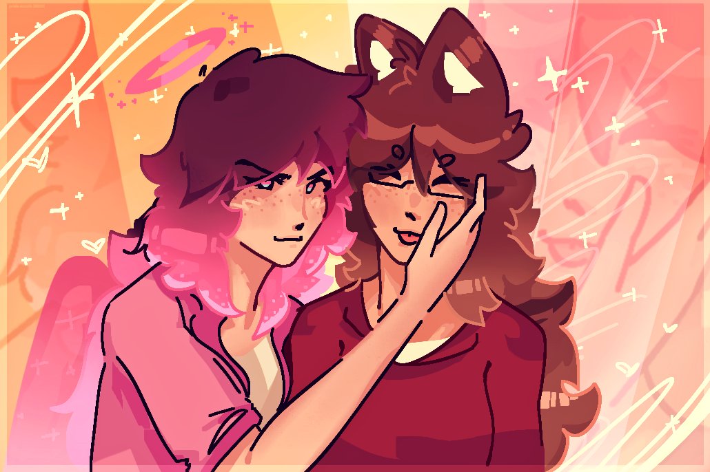 setherdo22's tweet photo. HAPPY PRIDE MONTHSSS!! wowzerss two silly pretty girlies??? 🩷❤️#wlw https://t.co/bUiKm8sci2