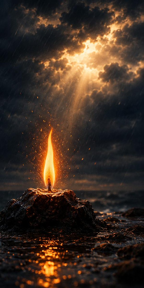 veloriahq's tweet photo. The flame that survives the storm shines with a different light.

___ Shams Tabrizi https://t.co/OYRMPzufWC