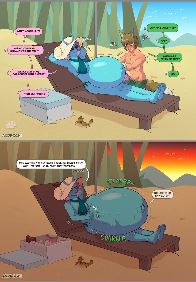 Androchi1's tweet photo. Commission for w1d3l4d

Even if Krell is Suki's best friend, giving his all to please her on the mother's day, she decided that he's more useful in her gut as extra weight.

#vore #nsfwart #pregnancy https://t.co/nkYnd1be4n