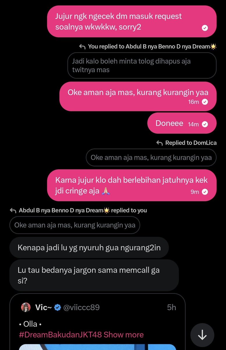 _DomLica's tweet photo. Lah dikasih tau malah ngeblock 🤣🤣

(Btw orang2 pada nyudutin ke elu ya karena emang lunya ganggu jirr) https://t.co/w2oz2SxxqF