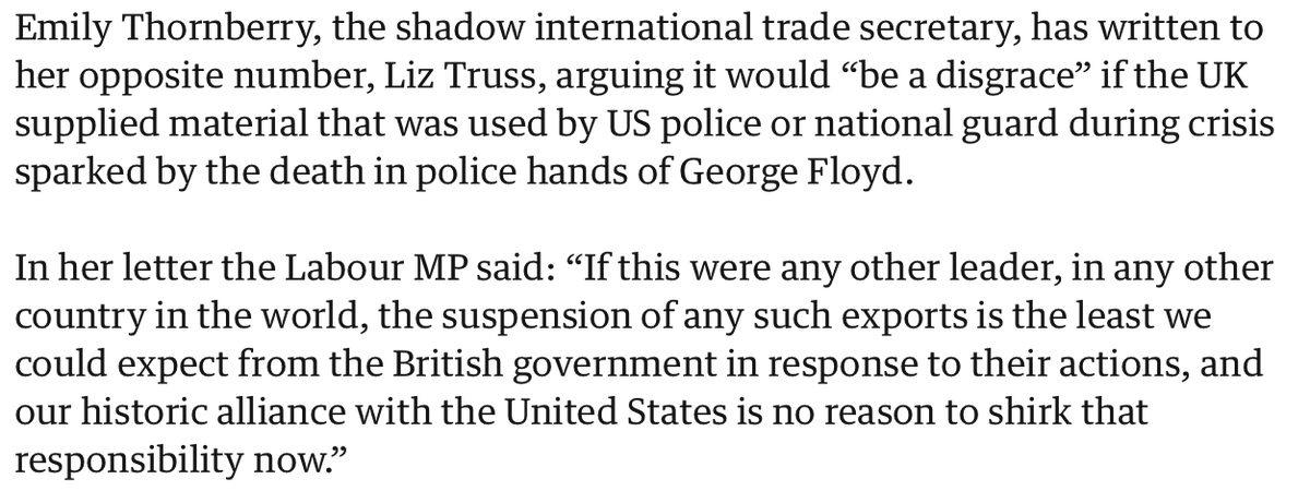 DanielJHannan's tweet photo. Bloody hell. As @UnderSecPD reminds us, British MPs responded to the George Floyd protests by CALLING FOR AN ARMS EMBARGO on the US. The double standards are completely off the scale. 
https://t.co/Jl9qTYd9Lc https://t.co/sEueLQwST9