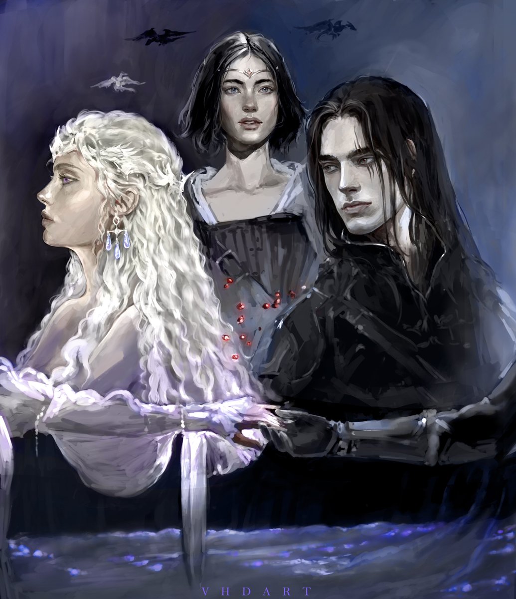 thelaughinstorm's tweet photo. snowstorm’s first meeting &amp; arya

—— by @vhdart_ for me https://t.co/fvf5lKSHbW