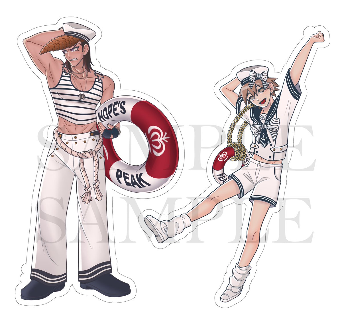 DizzyMar_'s tweet photo. Naegi and Mondo themed as sailors ⚓️

comm for xodovima

#makotonaegi #mondoowada #drtwt https://t.co/CpG2jqIymq