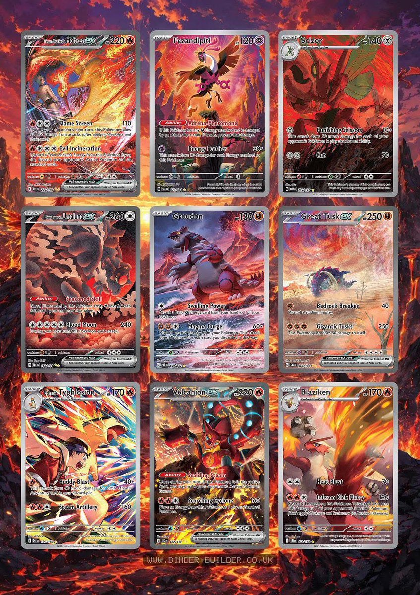 mattandersenn's tweet photo. @justmeg typhlosion would be great in this set. tying to build a fire / orange theme one. found this layout and thought it was sick https://t.co/tQHjQnsSAc
