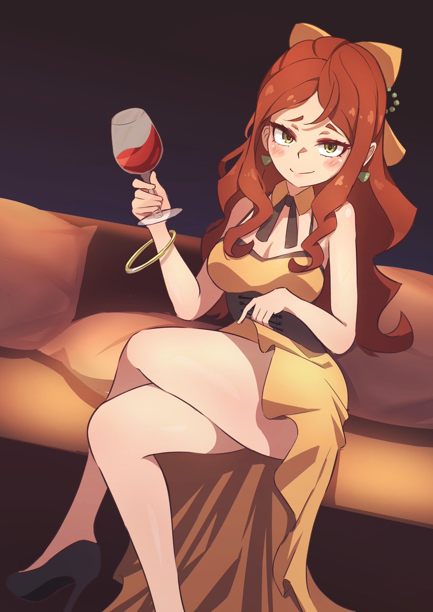 madabauillust's tweet photo. "How about joining ol' cute me tonight?" 🍷 https://t.co/gUWG4qZO3s