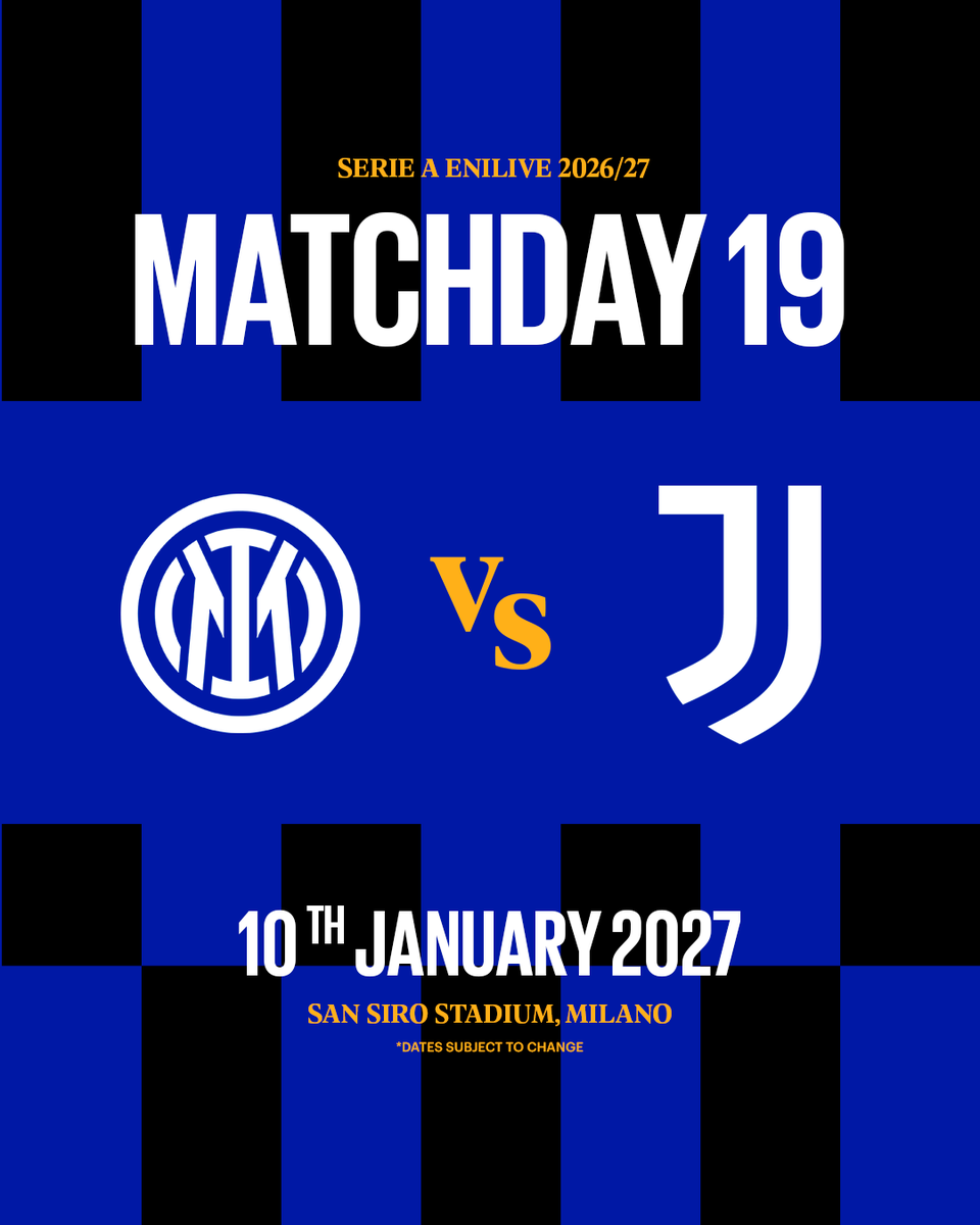 Inter's tweet photo. Il Derby d'Italia 🇮🇹🖤💙 https://t.co/acwrqhW8fG