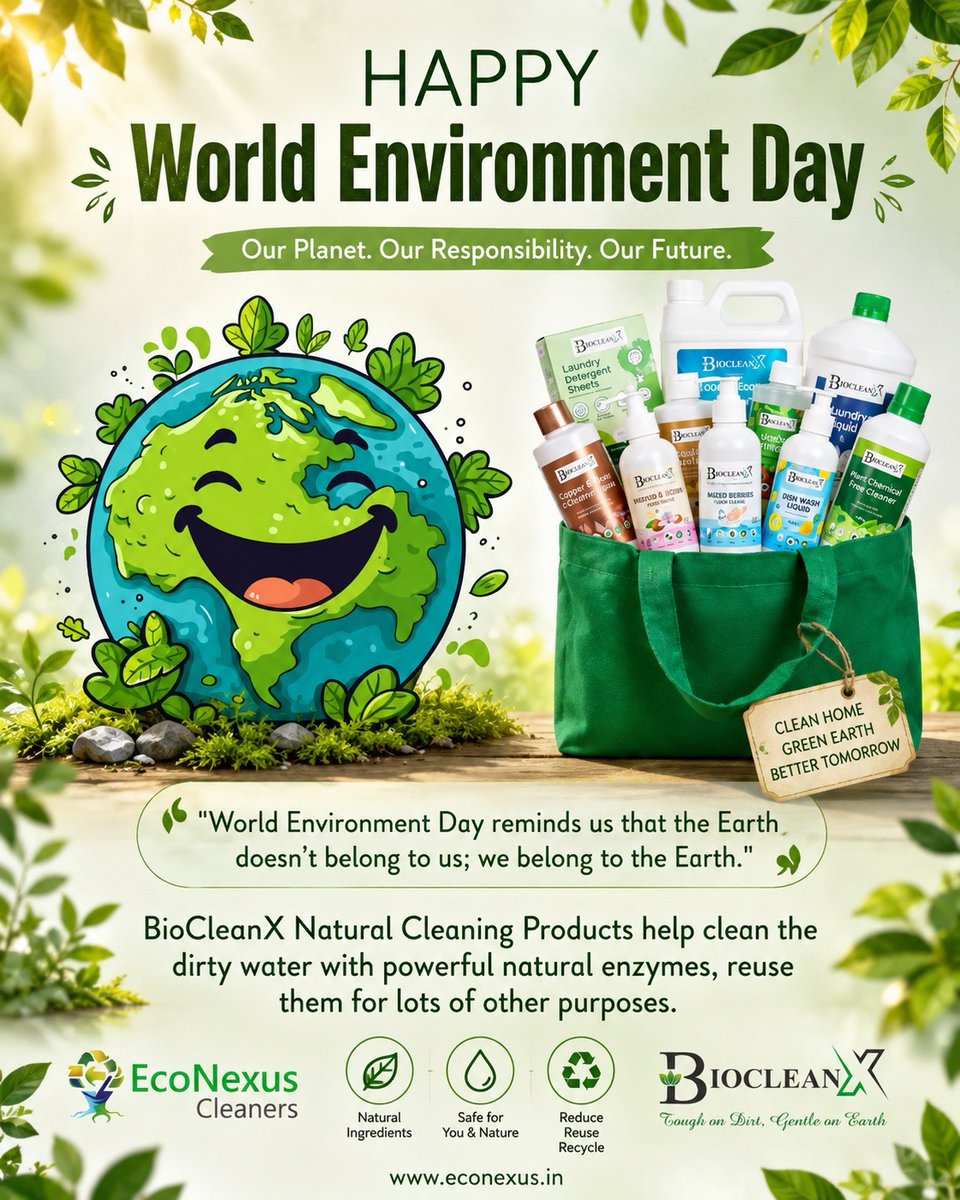 BioCleanX's tweet photo. Earth doesnt belong to us, we belong to Earth. 

Keep it safe, clean and safe the environment from harmful products. 

Use BioCleanX Natural Cleaning Products! https://t.co/0zQC1FVmi5