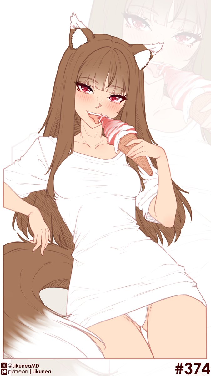 LikuneaMD's tweet photo. 🌾Day  374🌾    

Early access to finished works and polls:                                https://t.co/IQIfL4BWDn 

#100日チャレンジ #daily_holo #holo #horo #spiceandwolf #狼と香辛料 #digitalart #digitalartwork #animegirl #nsfw https://t.co/MnDkFReyQo