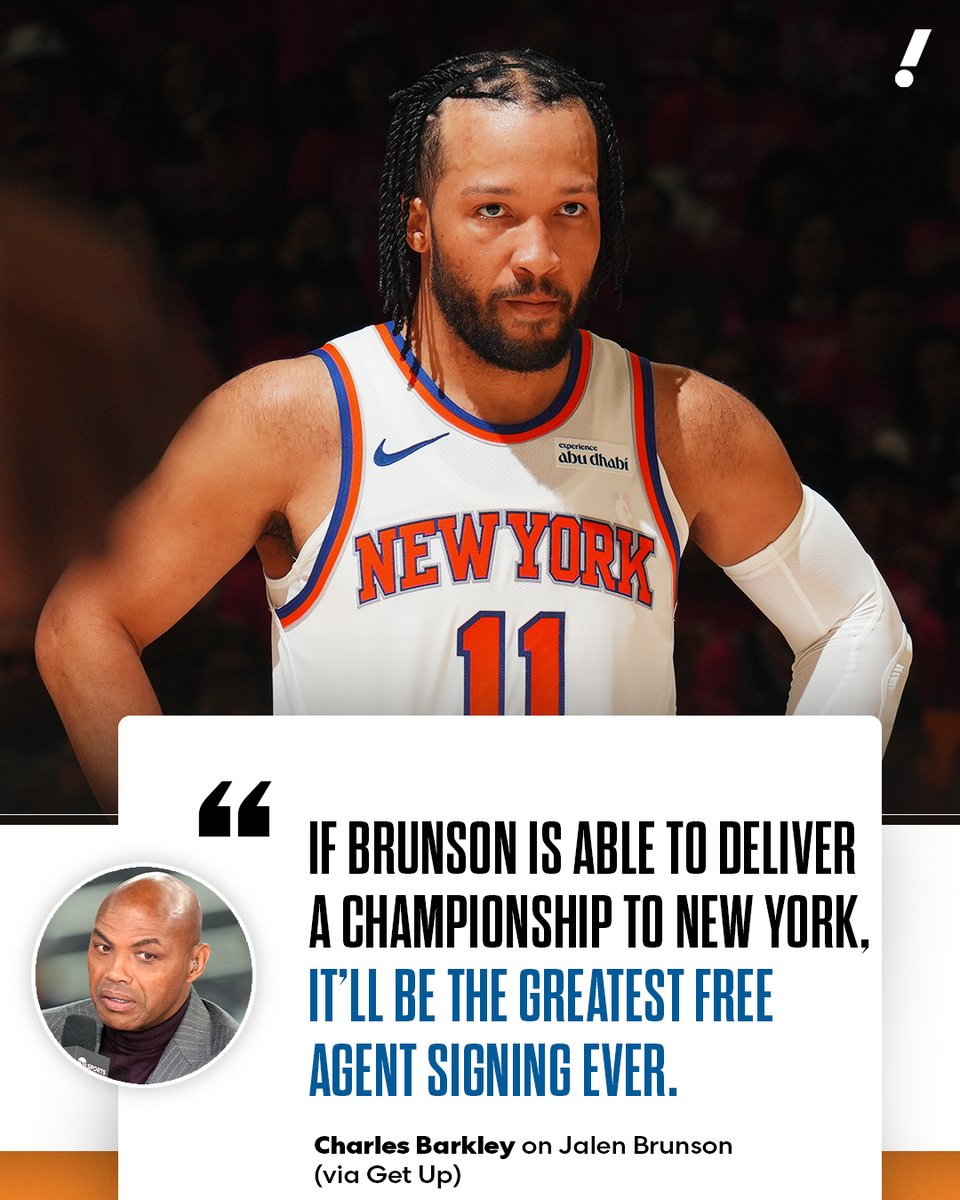 Balldontlie's tweet photo. Would a Knicks championship make Jalen Brunson the greatest free-agent signing in NBA history? 🏆 https://t.co/ceTIh8yFEJ