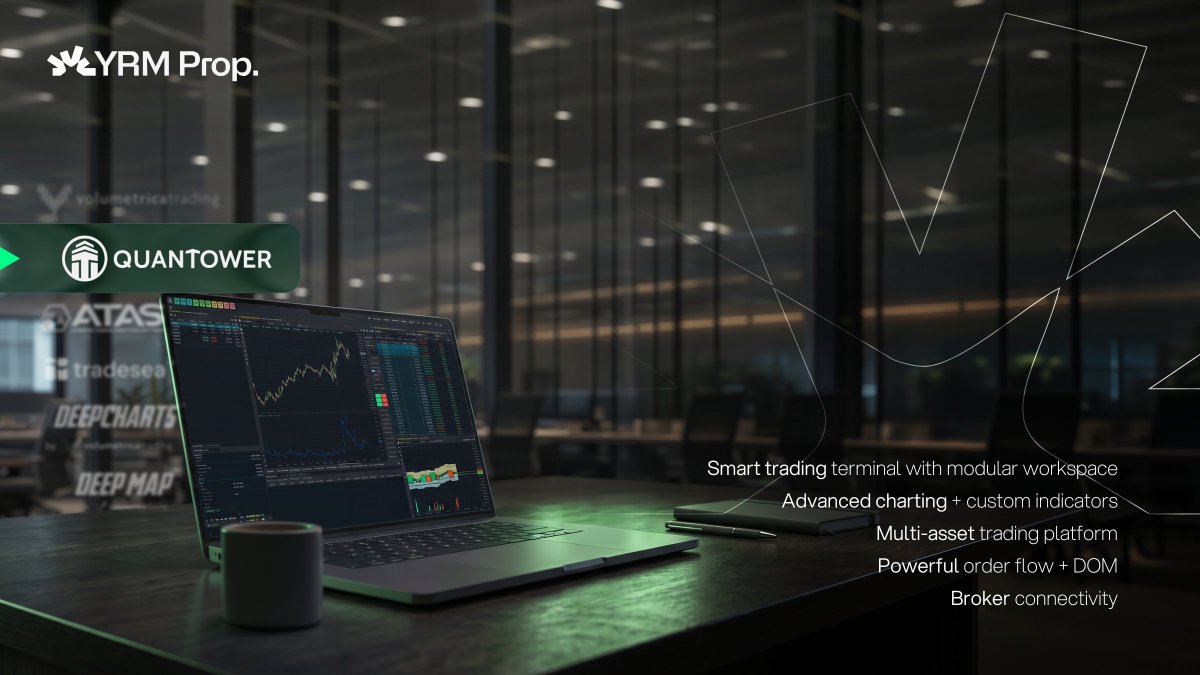 YrmProp's tweet photo. Platform Series. Did you know that @Quantower_app is available at YRM Prop?

Smart trading terminal with modular workspace. Advanced charting + custom indicators. Multi-asset trading platform. Powerful order flow + DOM. Broker connectivity 

Start Trading Today. https://t.co/nIikULTMRU