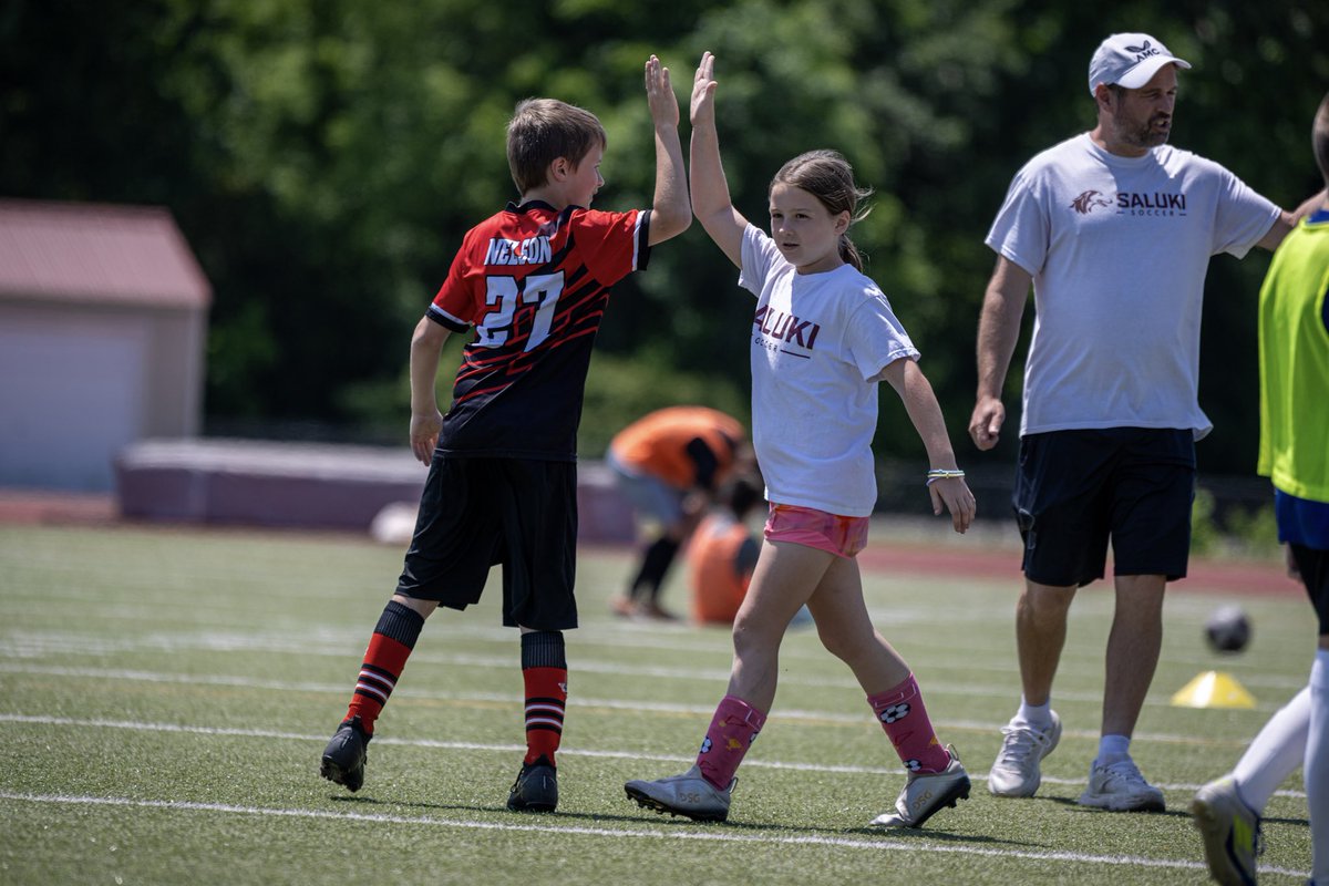 SIU_Soccer's tweet photo. Few 📸 from our first youth camp🤩  

We can’t wait for next week. There’s still a few spaces available, would love to see you out on the field! 🐾

https://t.co/7YUCy5S9SY https://t.co/JkHyjLLa4J