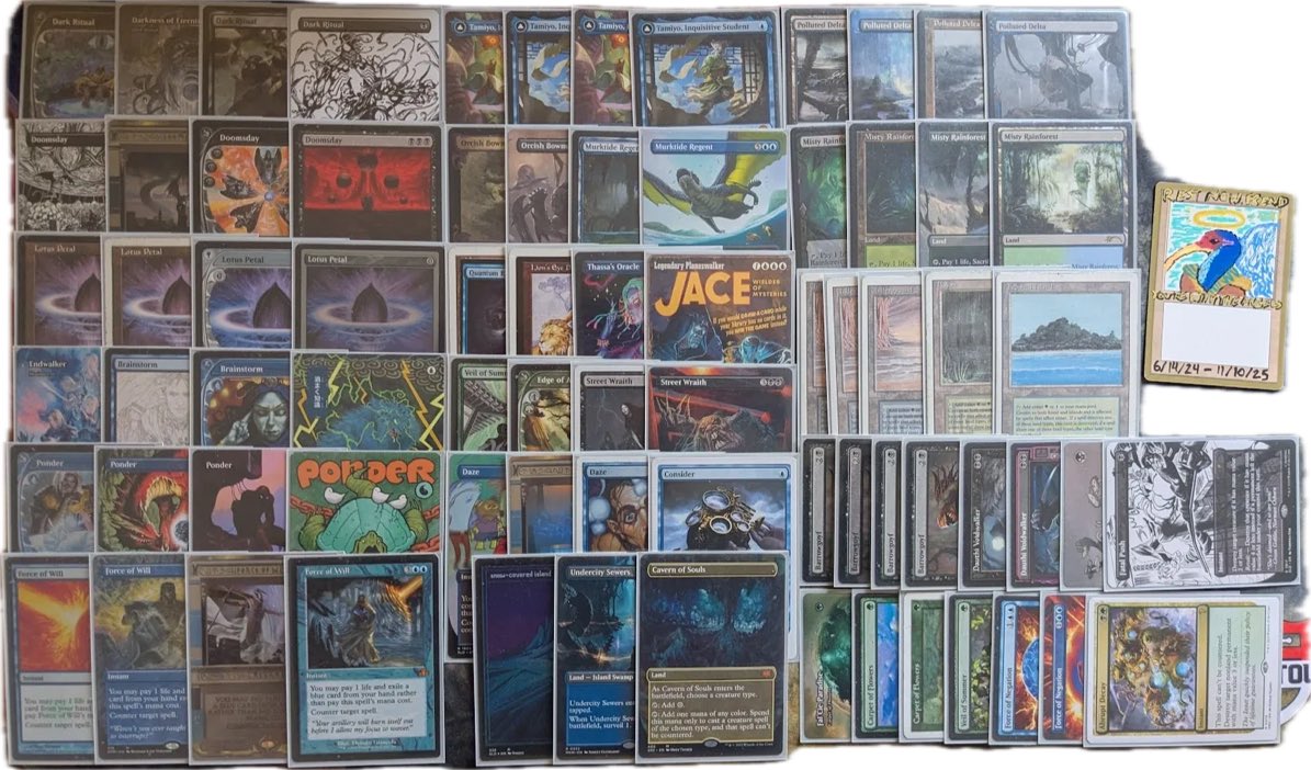 Eureka22422_MTG's tweet photo. If you want more time to resolve your Doomsdays it’s simple. Just be like this guy and then you can have a gentleman’s agreement to provide them enough time to look through your exile to understand what could possibly be in your pile. https://t.co/0FqrvCNcNO