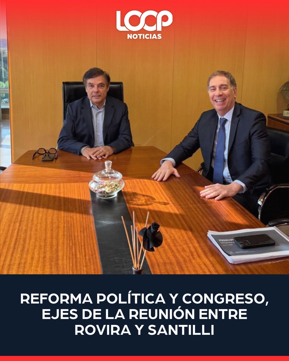 LoopStreamOk's tweet photo. 🏛️🤝 Carlos Rovira recibió a Diego Santilli en Posadas para analizar la situación política nacional, el rol de Misiones en el Congreso y proyectos de reforma política.

#Misiones #Política #LoopNoticias https://t.co/CQOW2g6PyO