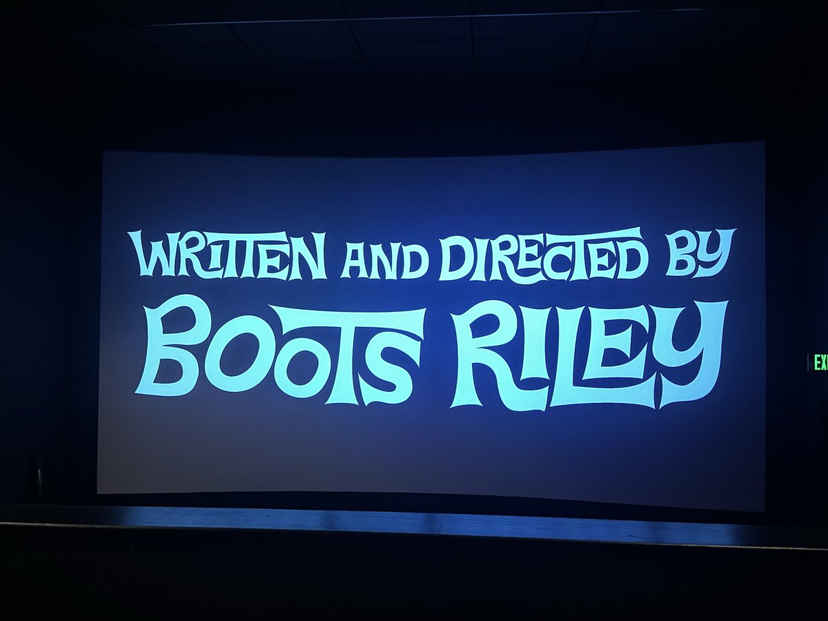 sabinecarys's tweet photo. rewatched i love boosters and dragged all my friends with me bcuz mr boots riley will not be silenced !! https://t.co/OI0Q1QSCz1