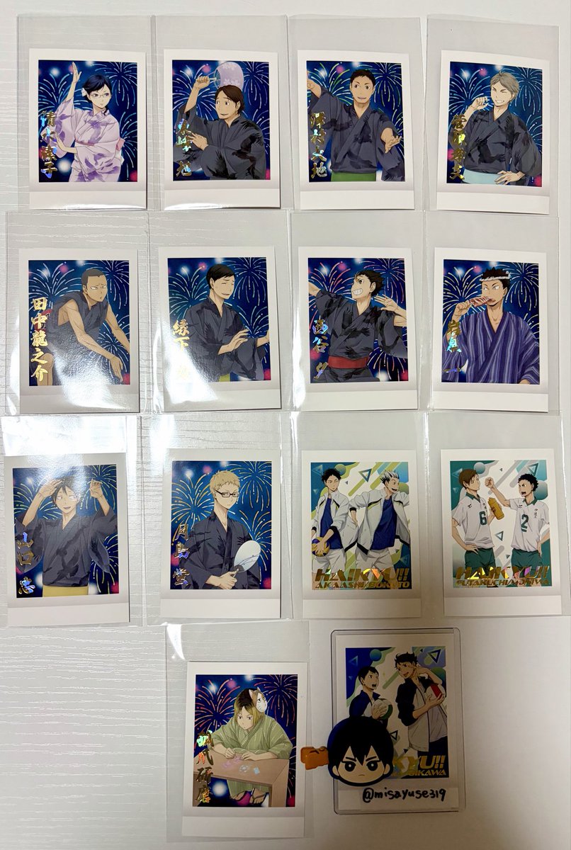 misayuse319's tweet photo. 【譲渡・交換】ハイキュー ぱしゃこれ PREMIUM vol.4
【譲】月島、山口、田中、縁下、西谷、澤村、東峰、菅原、清水、孤爪、岩泉、二口＆茂庭、赤葦&amp;木兎
【求】及川、影山or 1枚150円(+送料)
🌟交換は及川影山まとめて2:2のみ
🌟譲渡は3枚以上
🌟まとめての方優先
よろしくお願いいたします👣🏐 https://t.co/UlbTHmgsBm