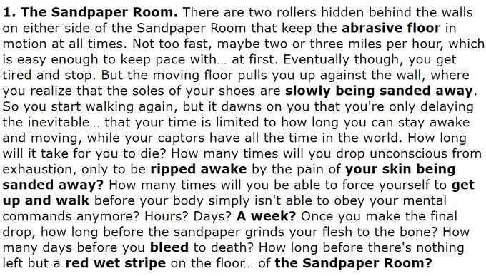 NezzyBitt99's tweet photo. @a_dzzle @A24 There's a few but the common one is the daily dirt's "top 10 horrible ways to die".

Then later a 4chan anon drew the image. https://t.co/lk94d3UAi7