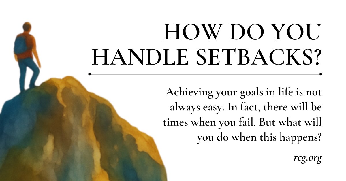rcgupdates's tweet photo. How Do You Handle Setbacks?

Achieving your goals in life is not always easy. In fact, there will be times when you fail. But what will you do when this happens?https://t.co/IONsGPUslZ https://t.co/Tz2NKW6d8F