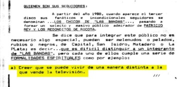 patoarbelo's tweet photo. @zarpardetodo Nos definió la bonaerense en el 97 "para integrar este público no es necesario algo especial pueden ser rubios o negros, es difícil distinguir a 1 integrante d las bandas pero c/u cumple formalidades espirituales cmo creer q se puede vivir d una manera distinta a la q vende la TV https://t.co/RJ8fJoHPuo