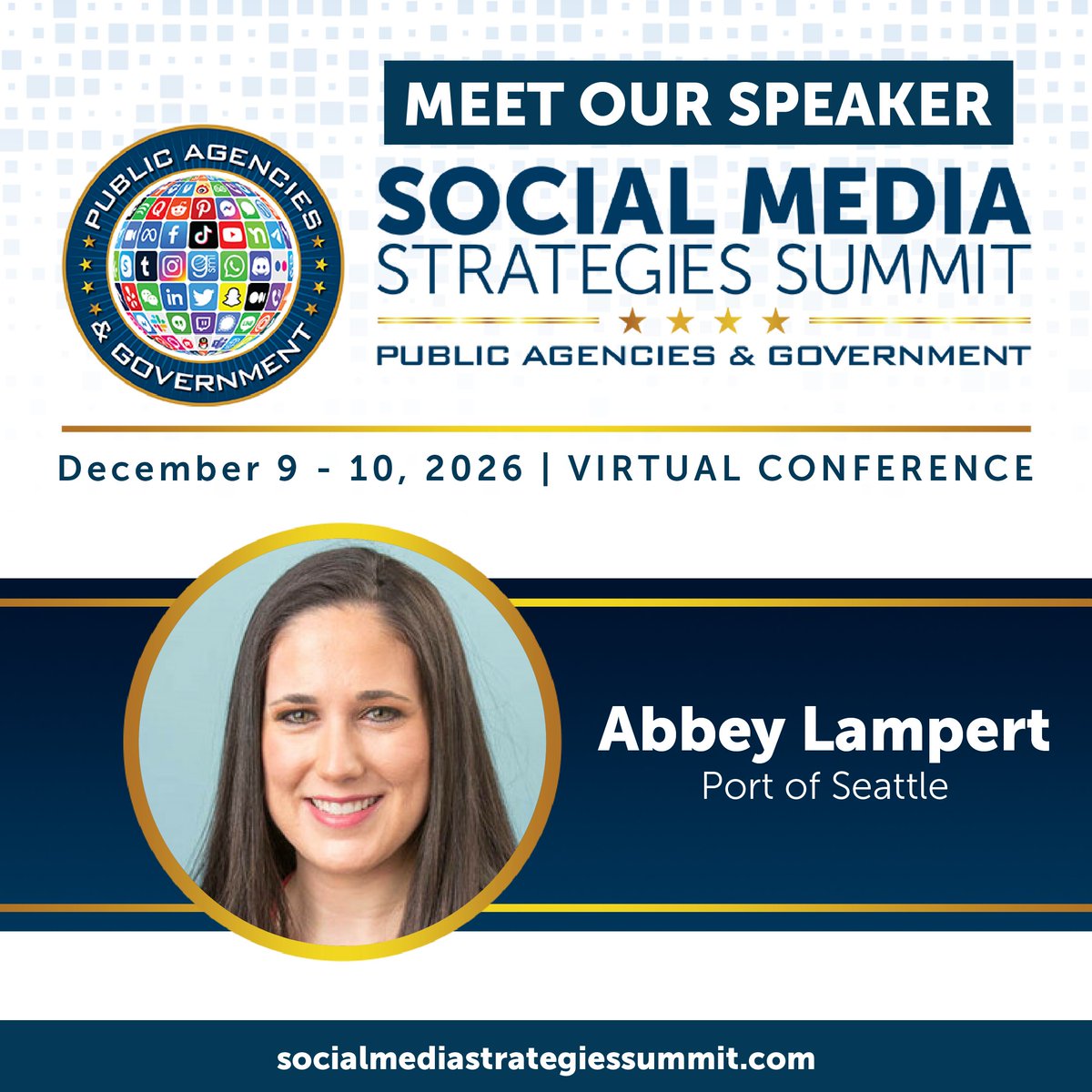 SMS_summit's tweet photo. Government comms tip: useful is engaging. Abbey Lampert from @PortofSeattle breaks down operational storytelling for complex topics (think infrastructure, public safety, policy) at #SMSsummit to help marketers build strong community relationships: https://t.co/LTkgehQO4Z https://t.co/a5jfC1VfNy
