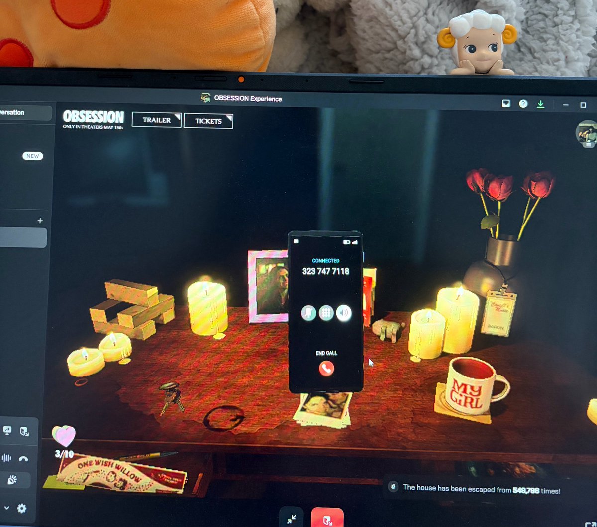 zoeyduatch's tweet photo. btw i played the discord obsession experience because my boyfriend alarmed me on its existence and it only has one flaw and that is that i to pretend to be bear for 5 minutes https://t.co/nn7sWcjRjN