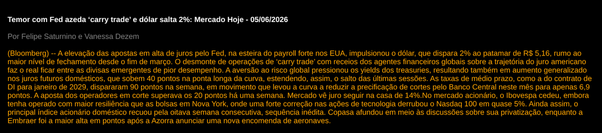 Danilo_Bredda's tweet photo. Resumo BBG: https://t.co/9JgKun8stU