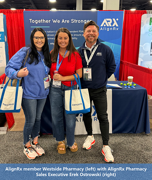 AlignRxLLC's tweet photo. The AlignRx team is having a great time at #Connect2026! Visit Booth #808 to learn about our data-driven solutions and member benefits—including the freedom to choose any wholesaler. Be sure to pick up some AlignRx swag while you’re here! https://t.co/HpJ9vW5Vrr