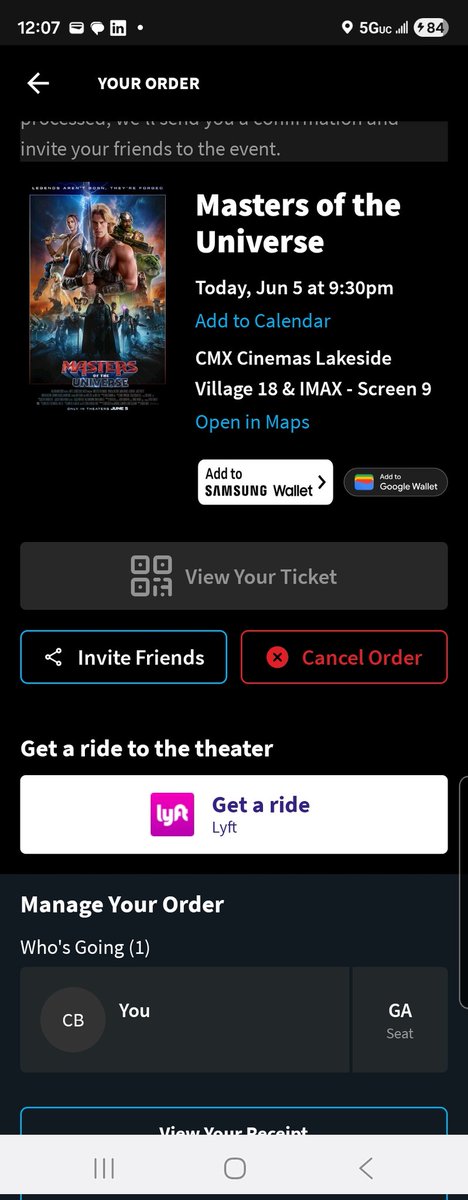 jedi13fl3030's tweet photo. @TMobileHelp So it looks like @TMobileHelp @TMobile @atomtickets that I will be able to use the $5 T-Mobile Tuesdays to go see Masters of the Universe this weekend at all used two codes and still can't my ticket.

Where it says view my ticket I can't. I won't be paying $25 to go see this https://t.co/XLKyBuTkd3