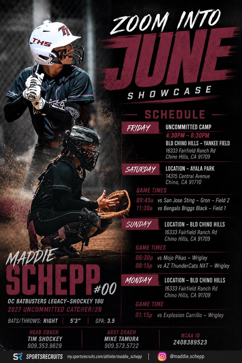 MaddieSchepp00's tweet photo. The wait is over!  Excited to get back on the dirt with Batbusters on my chest https://t.co/2yLeqOHbgu