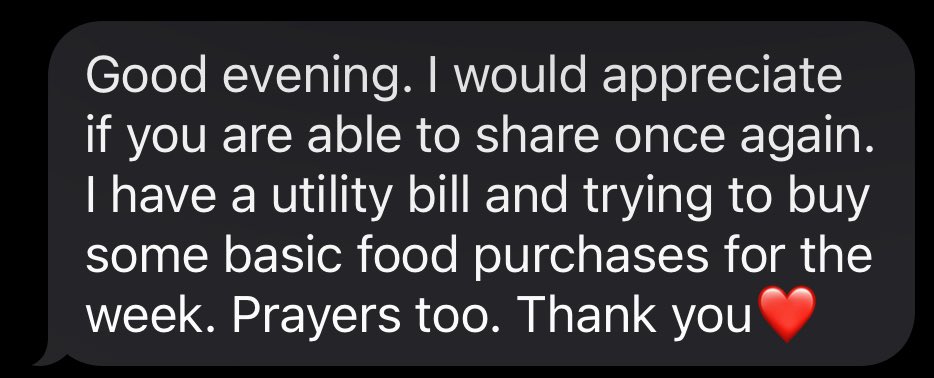 OVTweetmarck's tweet photo. Sharing for lady, venmo is blessedfamily6 https://t.co/Pye7GuDSQQ