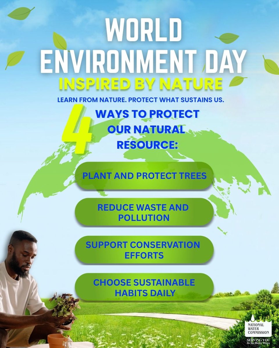 NWCjam's tweet photo. #TeamNWC wishes to observe World Environment Day 2026 as we take today to reaffirm our commitment to protecting the environment and promoting sustainable water resource management. 🌎

Together, we can build a safer, greener &amp; more sustainable future for generations to come. 🌱🌎 https://t.co/mmdMWvt8lH